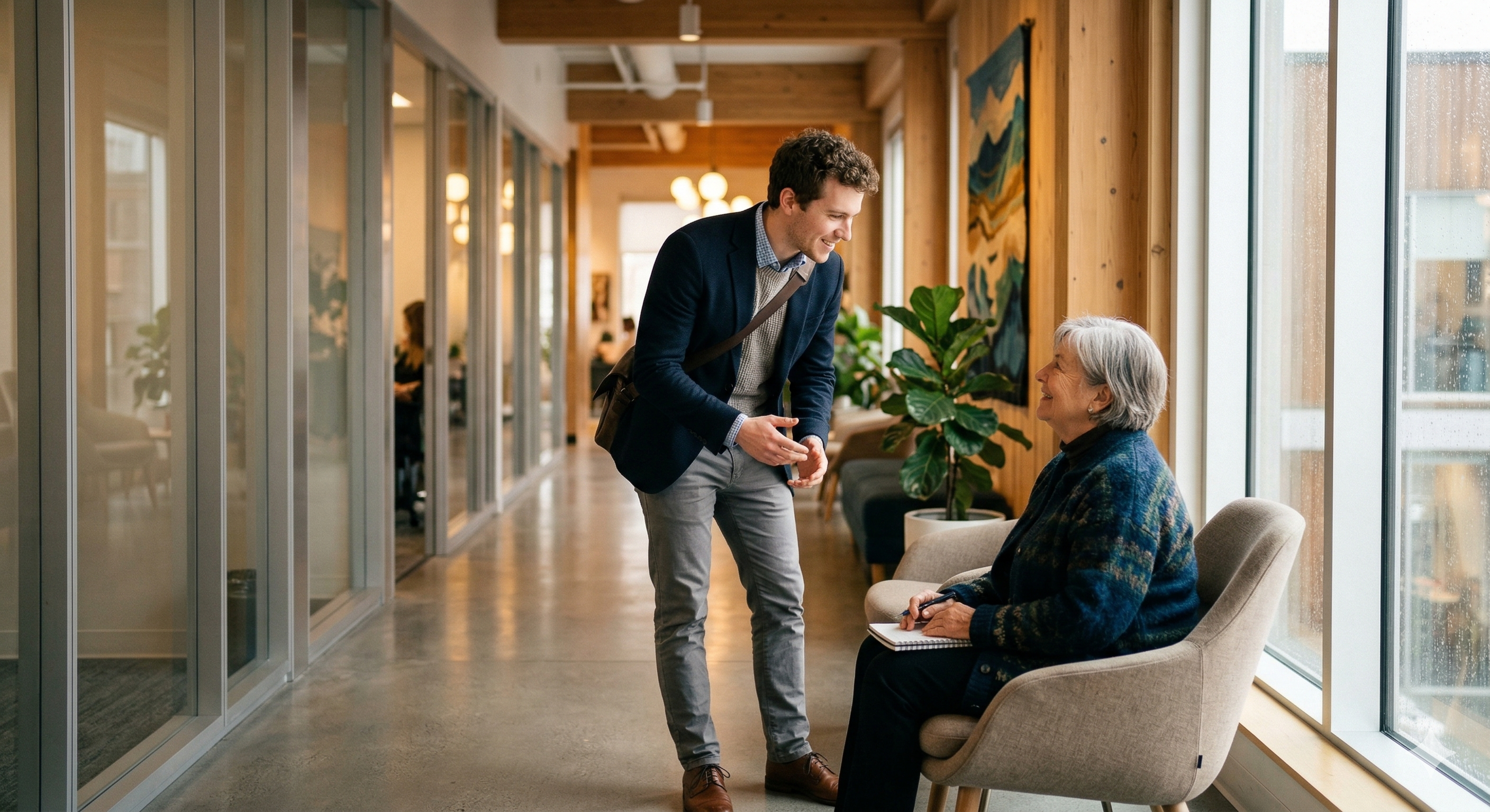 Personne confiante marchant vers la lumière